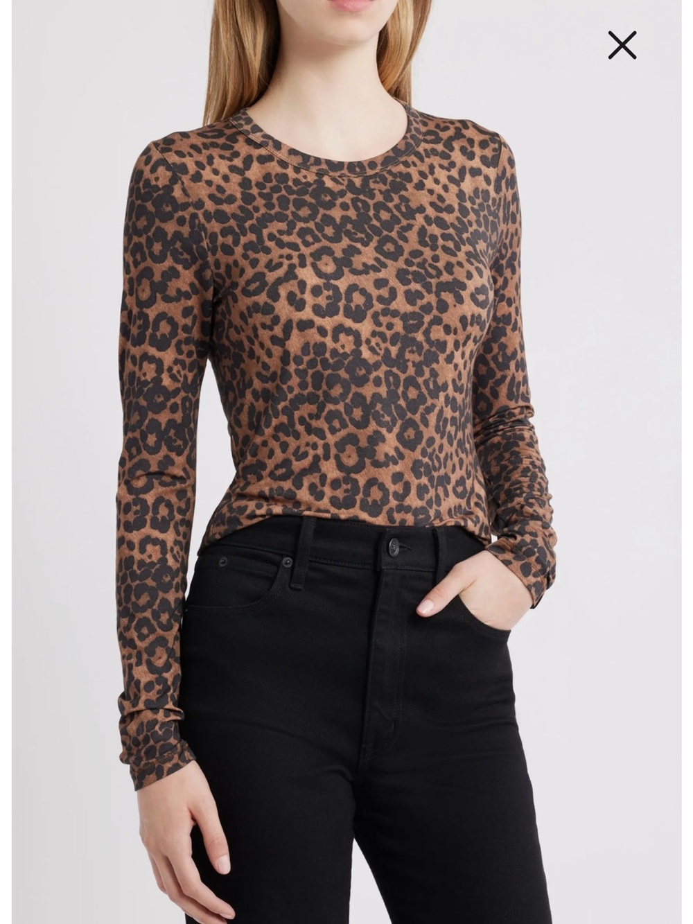 Rag & bone Luca Print Long Sleeve Top